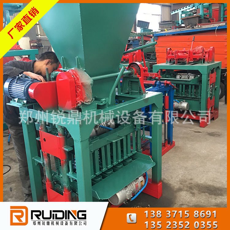 Fully automatic permeable brick machine production line, fly ash unburned brick making equipment, Ruiding Machinery