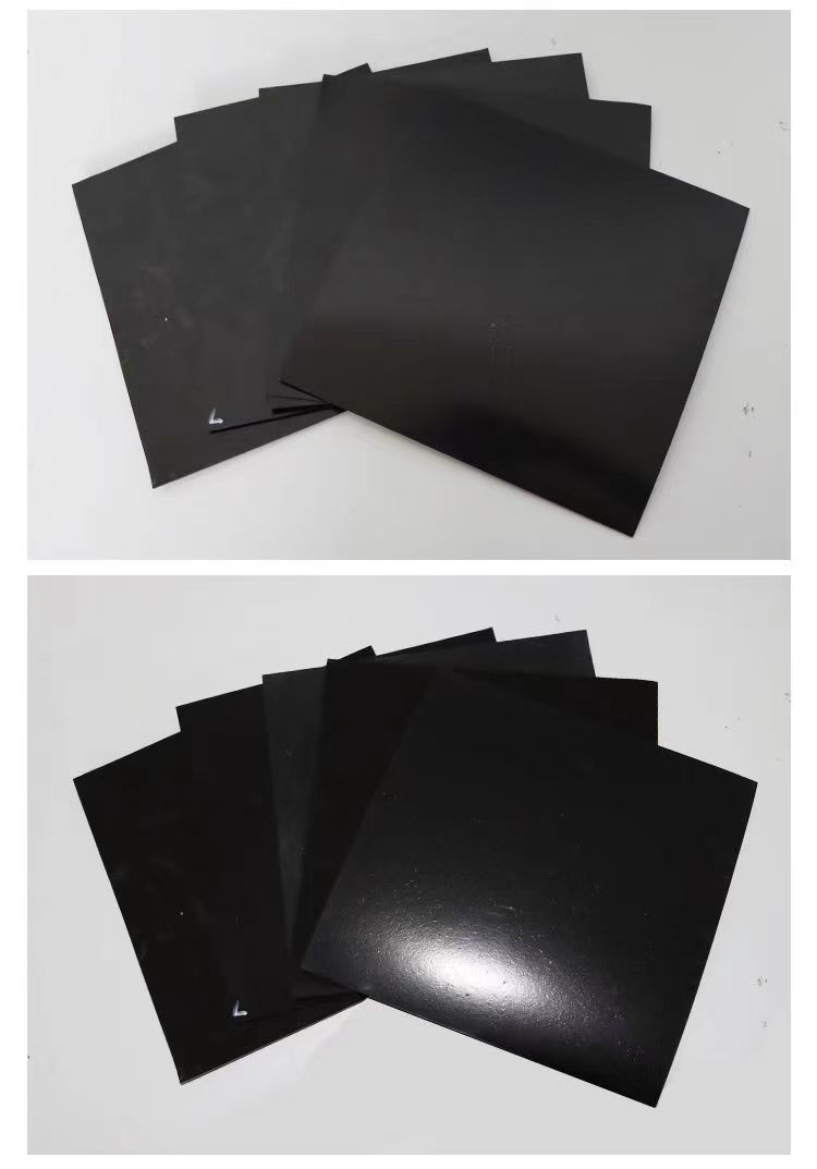 Geomembrane for landfill sites, anti-seepage film for tailings dams, aquaculture film, oxidation pond black film