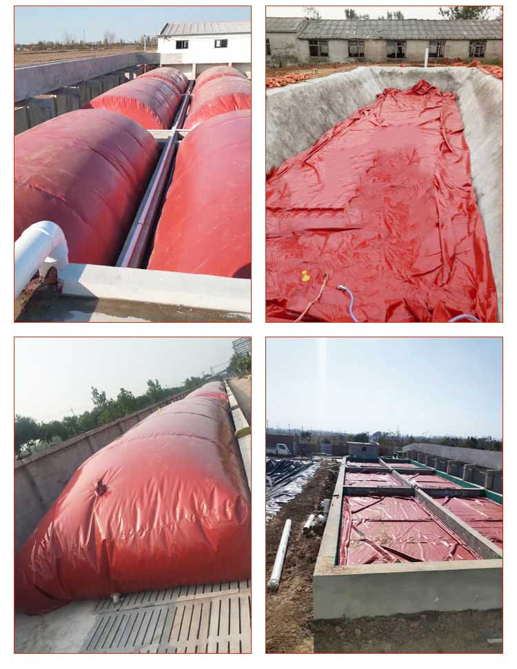 Qiyuan Household Small Biogas Tank Biogas Collection Device 100 cubic meters Red Mud Fermentation Bag Easy to Clean