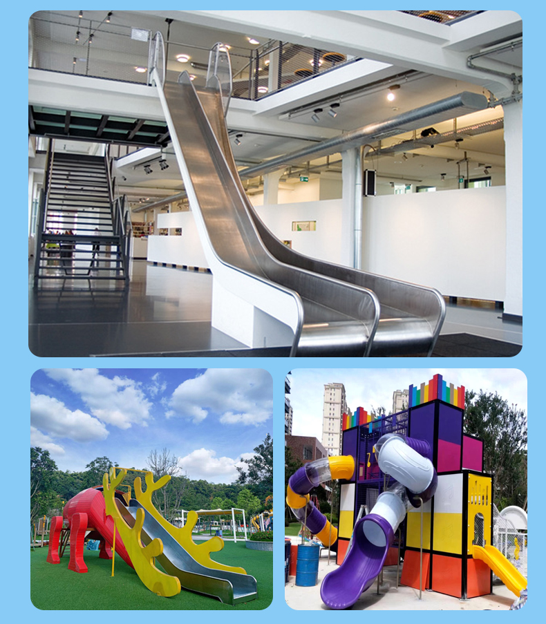 Non standard customized large-scale stainless steel slide theme park to create a manufacturer of unpowered amusement equipment and outdoor facilities