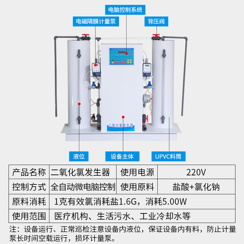 Jingtang full-automatic sterilization and disinfection dosing device Sewage treatment Chlorine dioxide generator