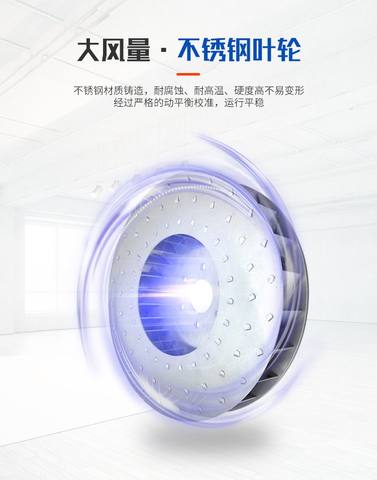 Stainless steel high-pressure centrifugal fan 9-19, anti-corrosion and explosion-proof blower for chemical fertilizer plant in food factory