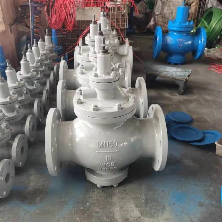 KRIFF Valve Y42X Fire Water Supply Pressure Reducing Valve Made of Cast Steel Material for Water Pressure Reducing and Stabilizing Air and Oil Pressure Regulating