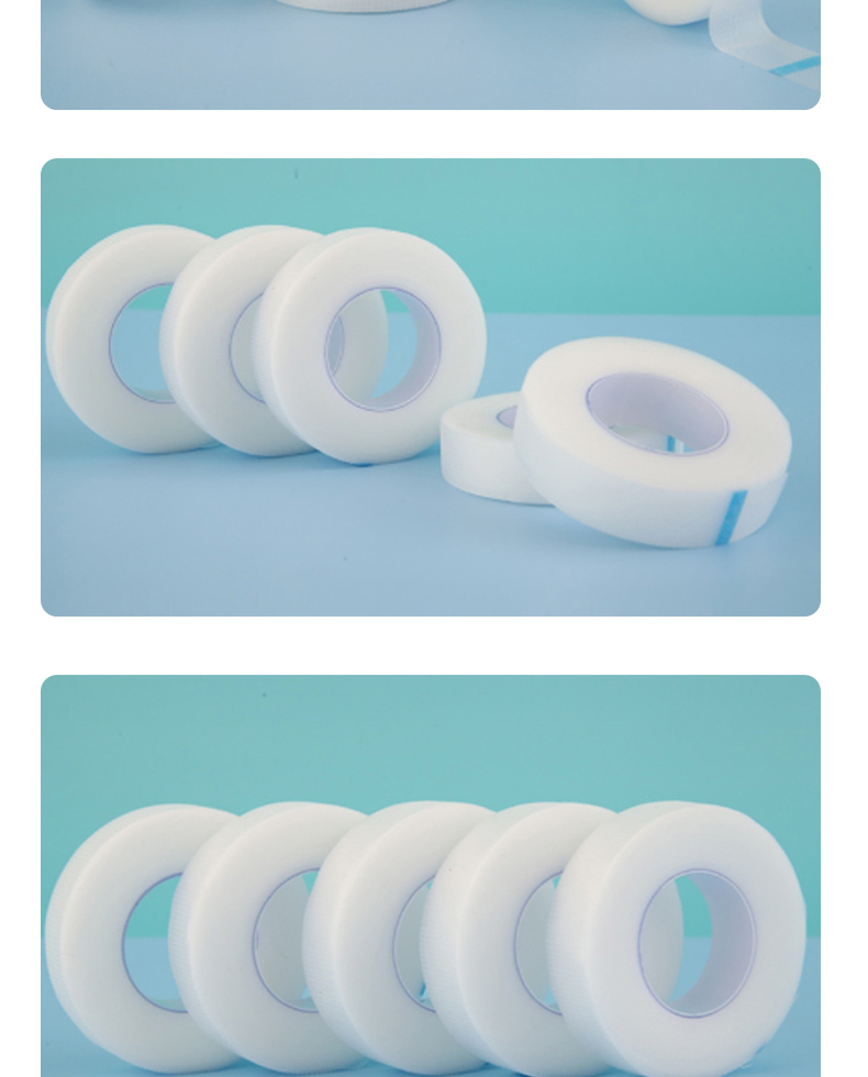 Breathable tape, non-woven fabric, paper tape, medical waterproof, easy to tear, pressure sensitive tape, Hongda sanitary material