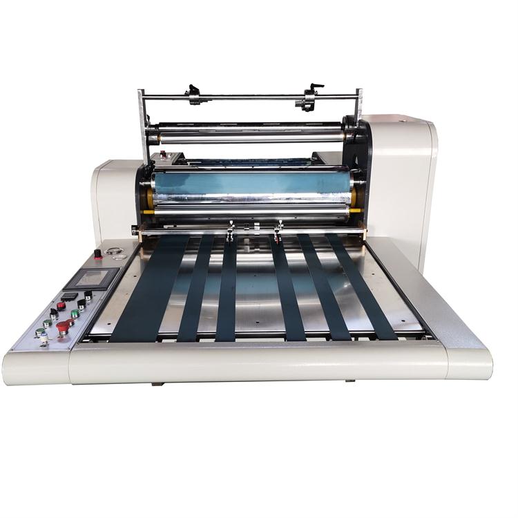 Pre coating Pouch laminator Aoyuan manual laminating machine computer temperature control automatic hydraulic automatic edge lapping