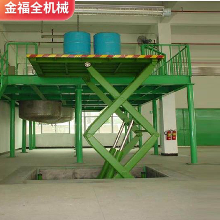 Manufacturer's stock elevator electric lifting platform fixed scissor fork lifting platform hydraulic cargo elevator