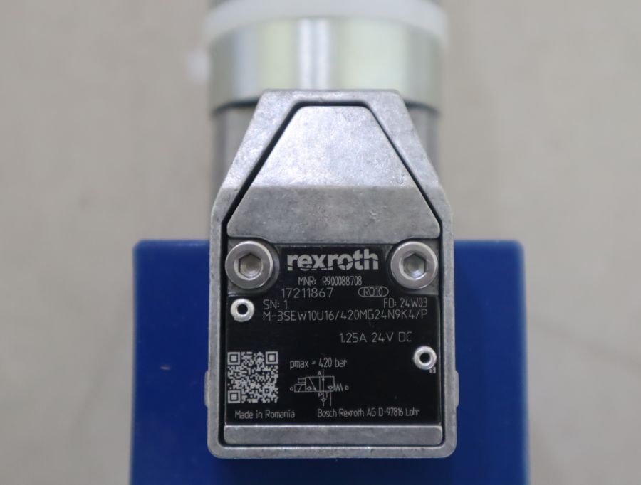 力士乐REXROTH蓝色电磁球阀 液压系统专用 R900088708型号
