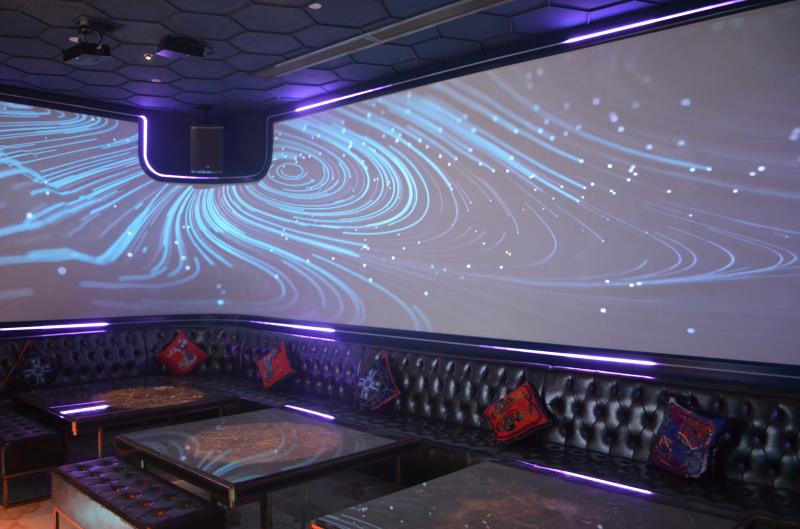 Projection integration immersive experience case Dance studio ktv song room restaurant audio, video, lighting juntai technology