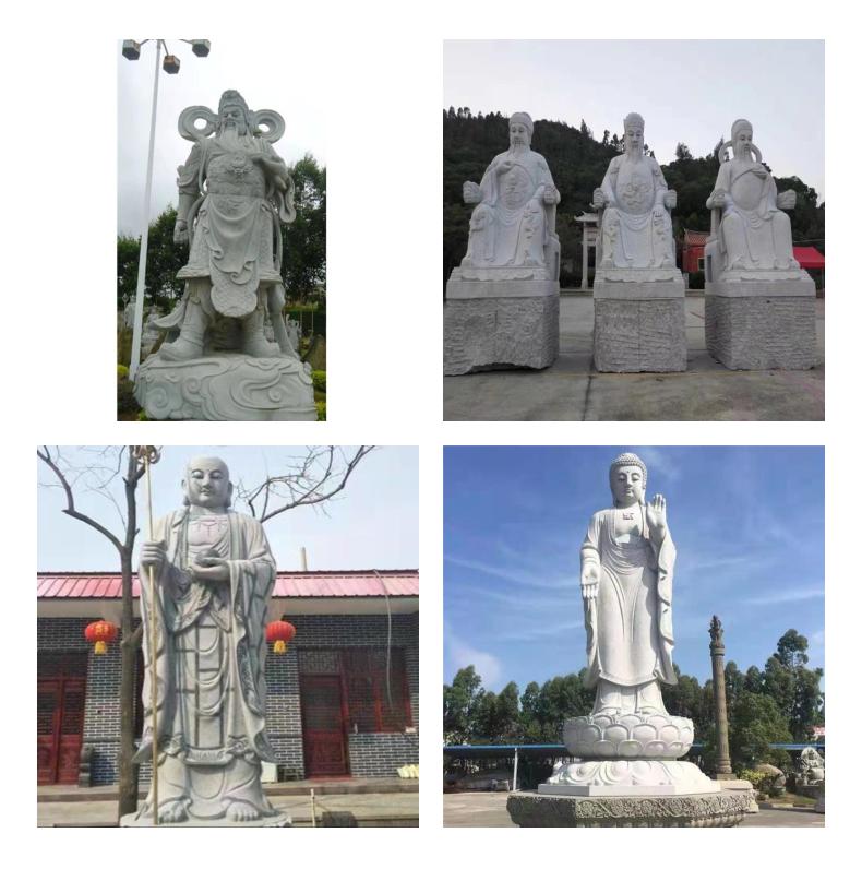 Marble Buddha Carving Design Temple Stone Carving Blue Stone Carving Buddha Carving Yizhong Stone Industry Supply