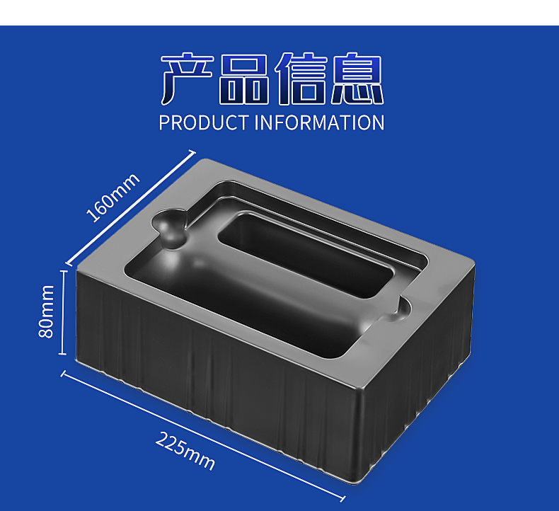 Black anti-static hardware tools, blister packaging, PS plastic tray, blister lining, multiple specifications blister shell