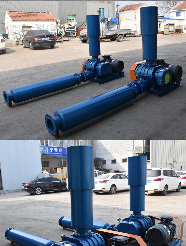 Roots blower DN-80 lint spraying cloth blower equipment for high-pressure sewage treatment Roots blower