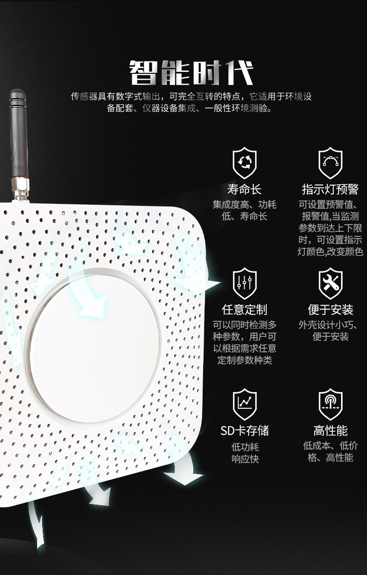 PM2.5 detector indoor formaldehyde detector multi in one intelligent air quality detector online system