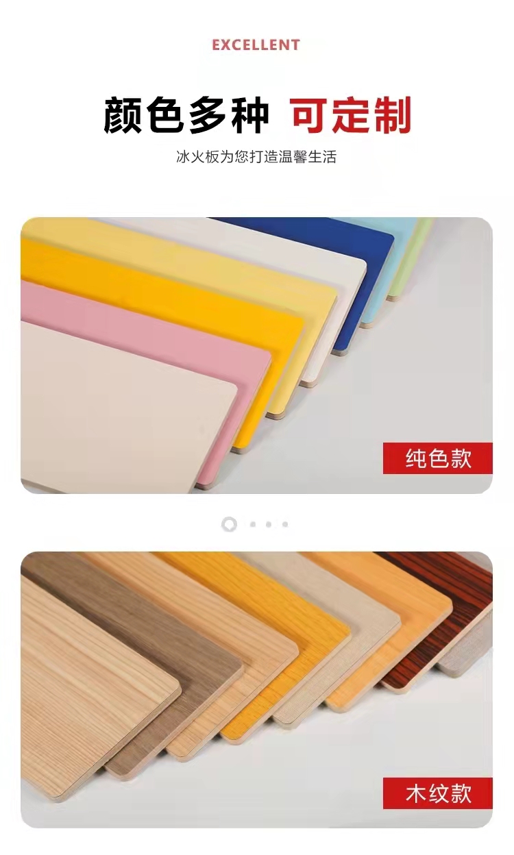 School hospital fire prevention, temperature resistance, flame retardant ice and fire board, inorganic pre coated board, indoor decoration clean board