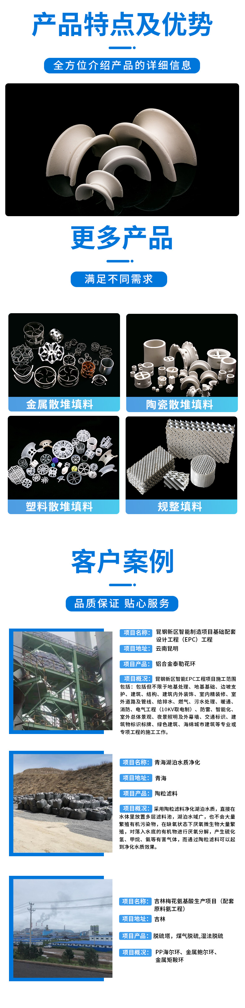 Operation and usage temperature of ceramic rectangular saddle ring packing, ceramic stacking effect and application