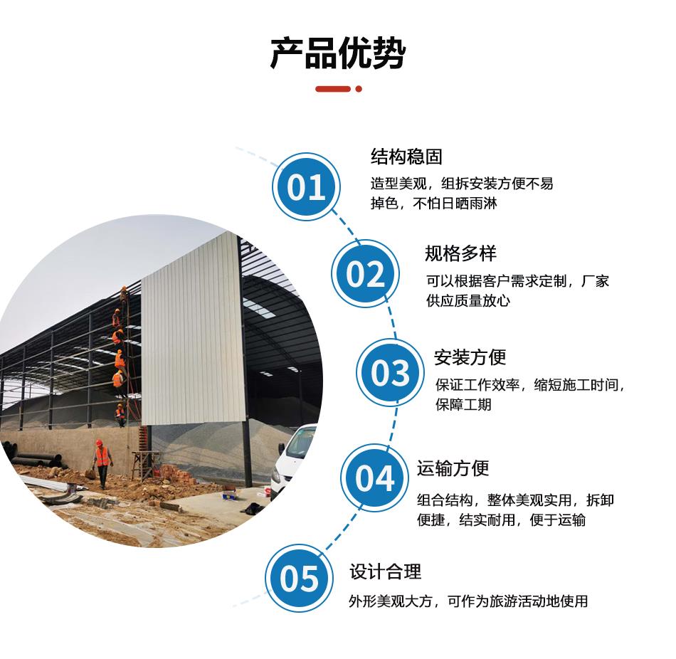 Large factory building, warehouse, and garage engineering, steel structure construction, grid installation, free design, color steel shed production