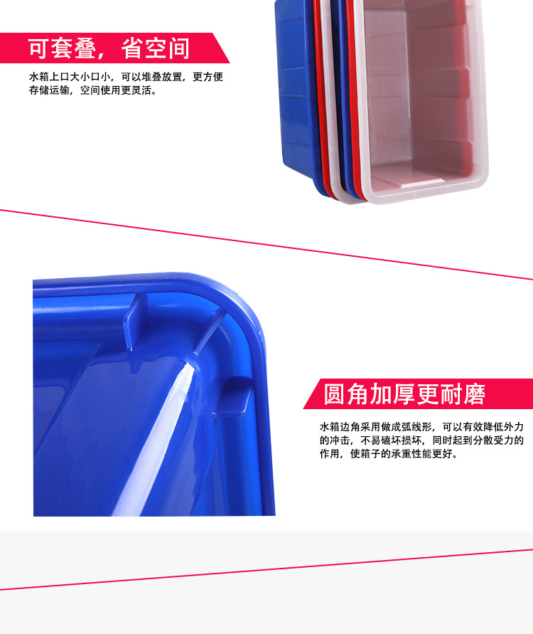 Plastic turnover box, food grade PP logistics box, plastic basket, thickened basket, wholesale, customized, and colorful