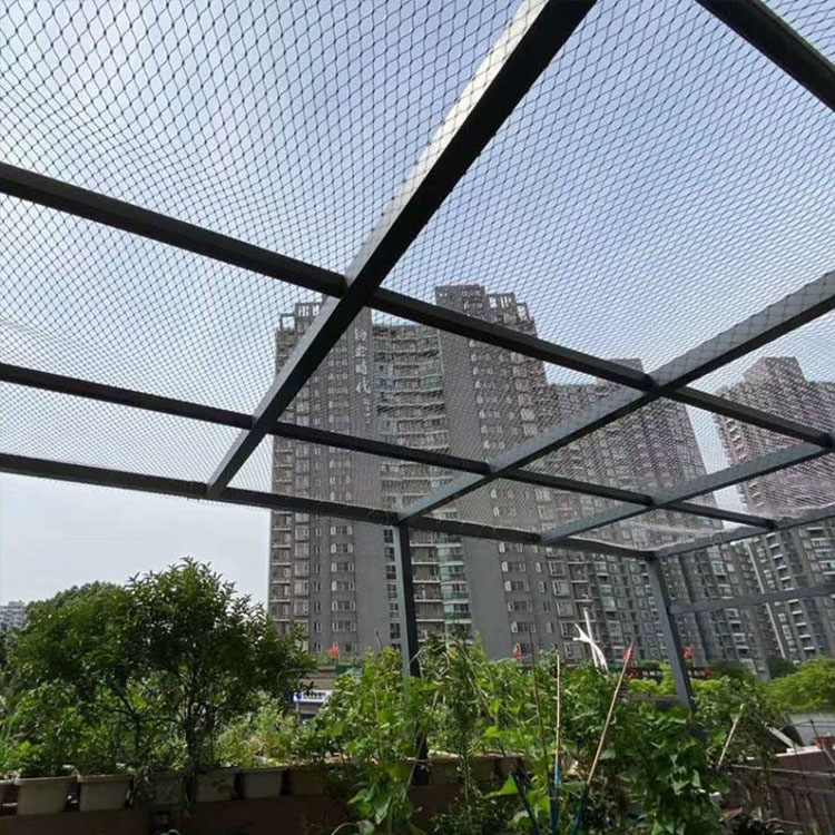 Hengding Stainless Steel Balcony Protective Rope Net High rise Building Steel Wire Rope Fall Arrest Net Sample Free of Charge