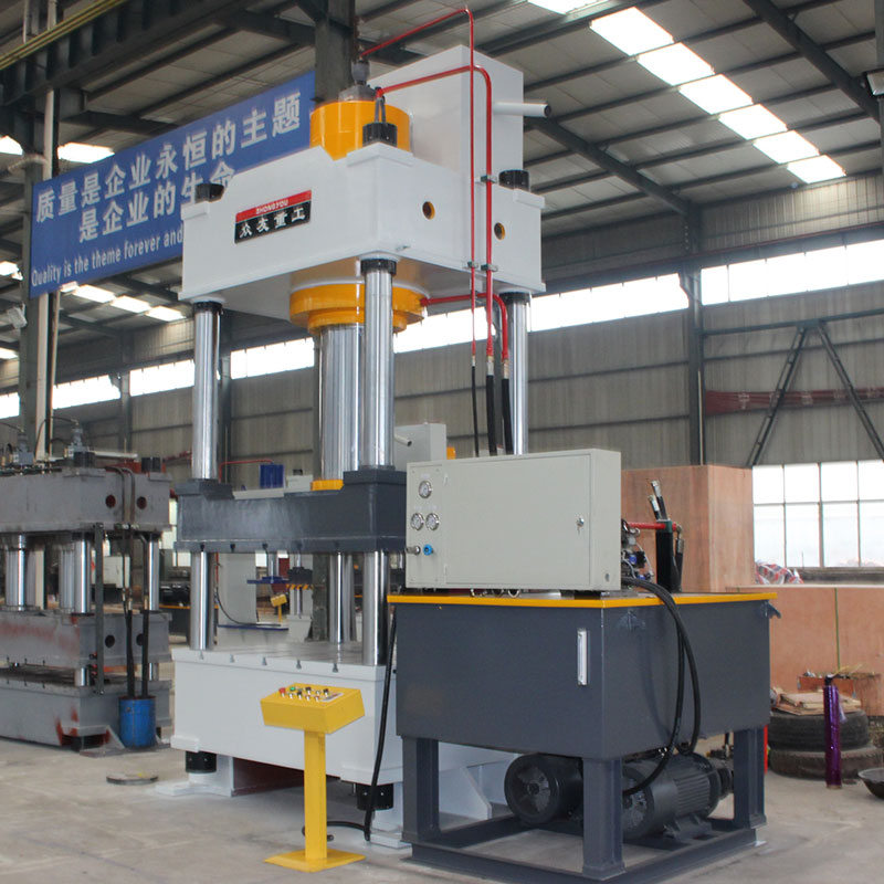 500 ton BMC SMC PE polymer material hot pressing forming hydraulic press Manufacturer of 500T hot pressing four column hydraulic press