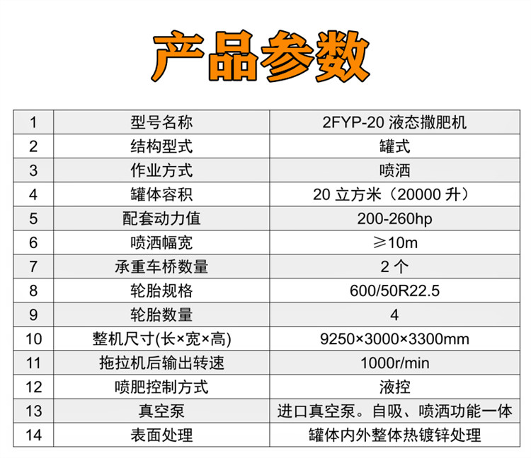 20 ton biogas slurry fertilizer tank truck, Beiyuan Factory liquid fertilizer return machine, manure, water, and sewage sprinkler