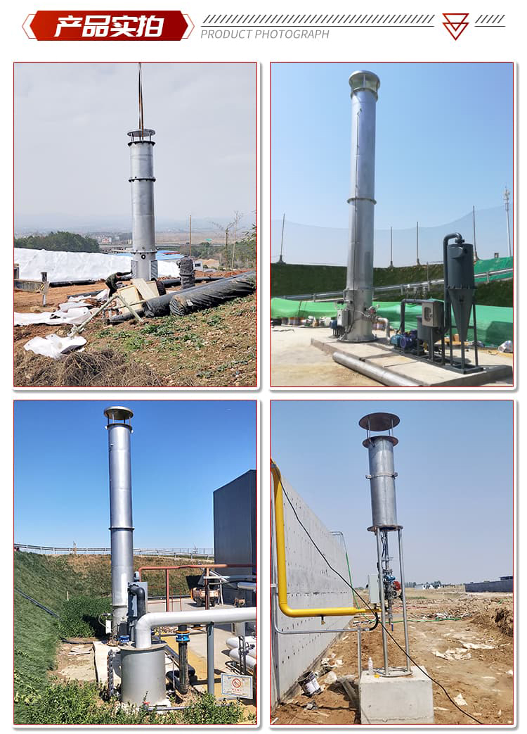 Sewage treatment, biogas flare, industrial anaerobic tank, biogas combustion equipment, livestock farm waste gas treatment, enclosed flare