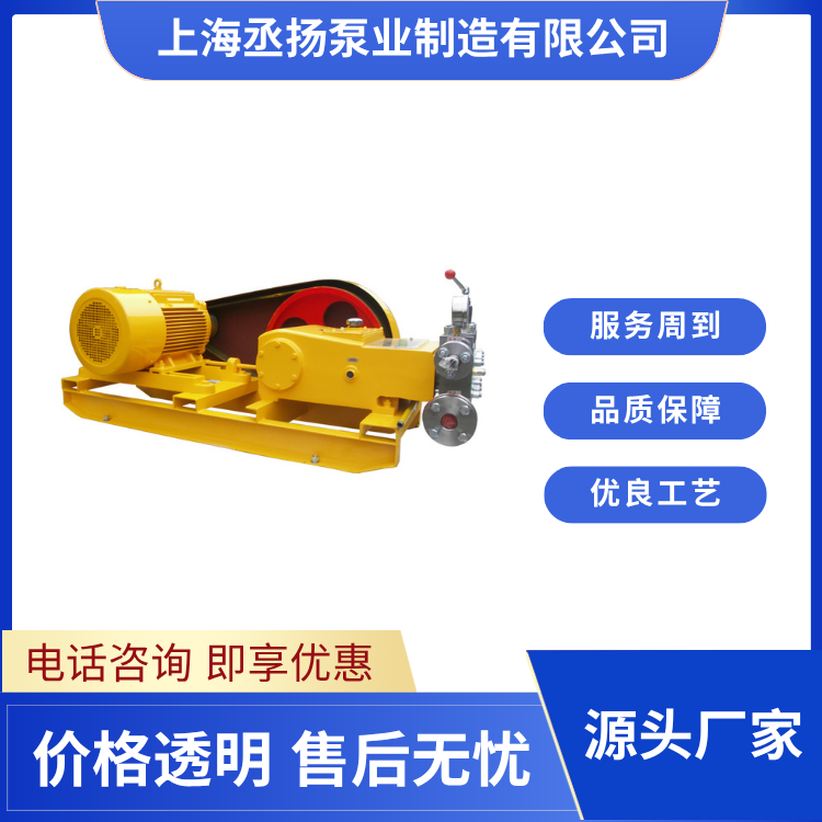 防爆设计 电动高压往复泵 耐用抗磨损 动力强劲稳定