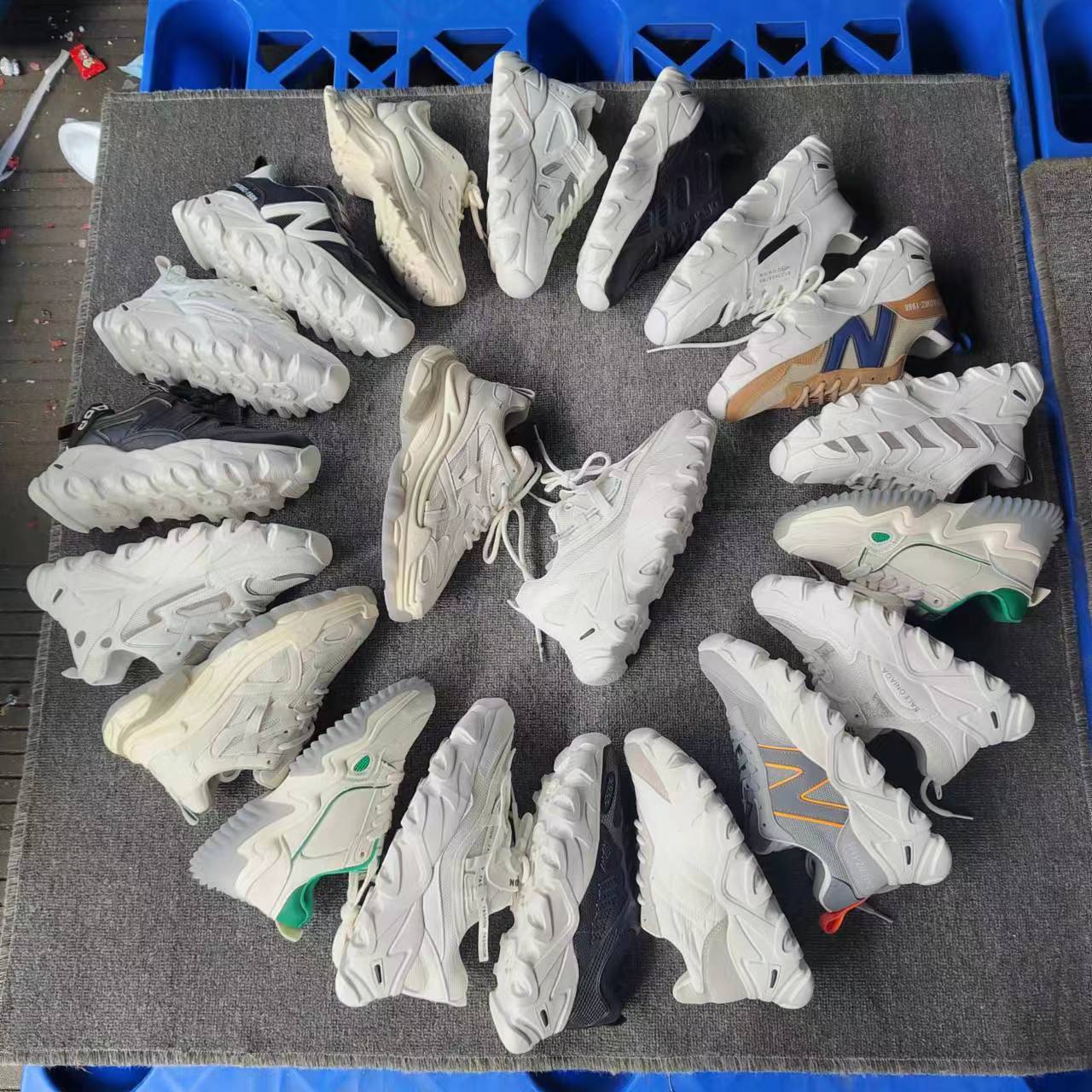 White Dad's Shoes Women's Shoes Thick Sole Versatile Spring and Autumn Ins Tide 2023 New Shoes High Rise Sports Shoes Women