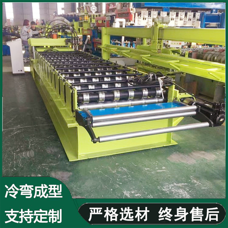 Qiangke Machinery 430 Aluminum Magnesium Manganese Tile Pressing Machine Color Steel Corrugated Board Machine Customized by Drawing