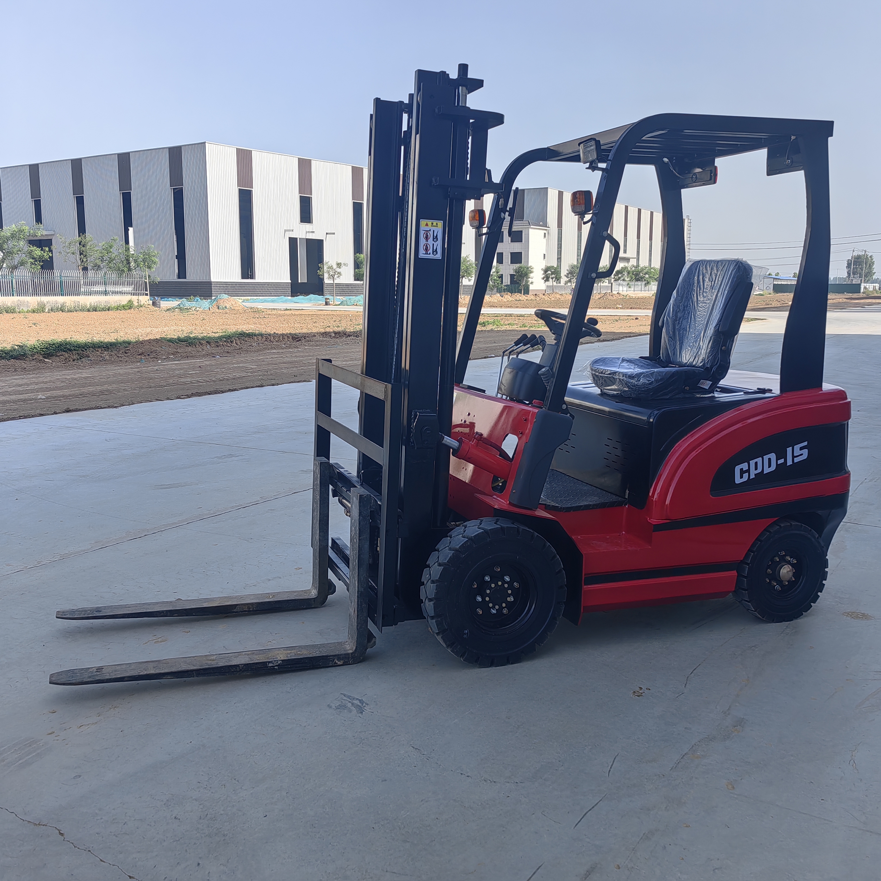 Hydraulic lifting battery stacking and handling truck, balance weight, electric forklift, small stacker truck, 2 tons, 3 tons, electric forklift