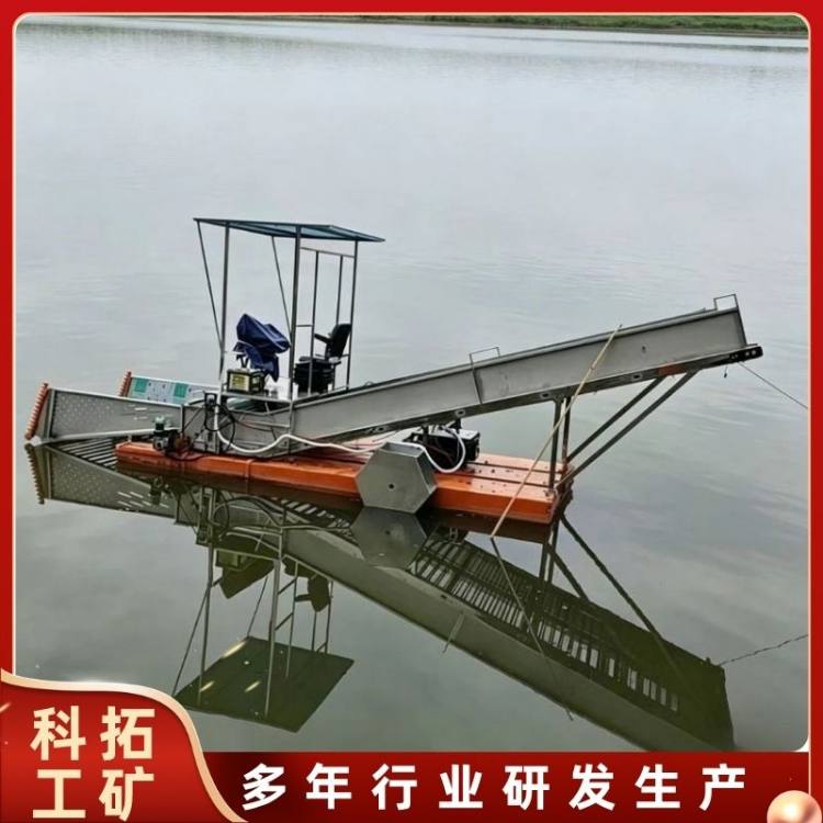河道疏通全自动割草船 河道池塘保洁用割草设备 水面杂草收割设备