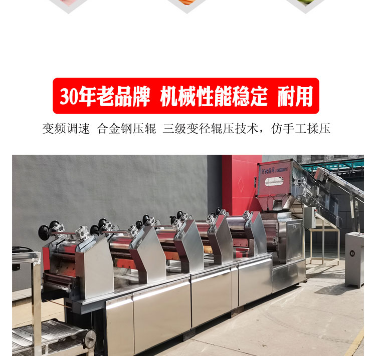 Haikuo Heavy Duty Noodle Machine Solid Alloy Roller Noodle Processing Industry Special 450 Type