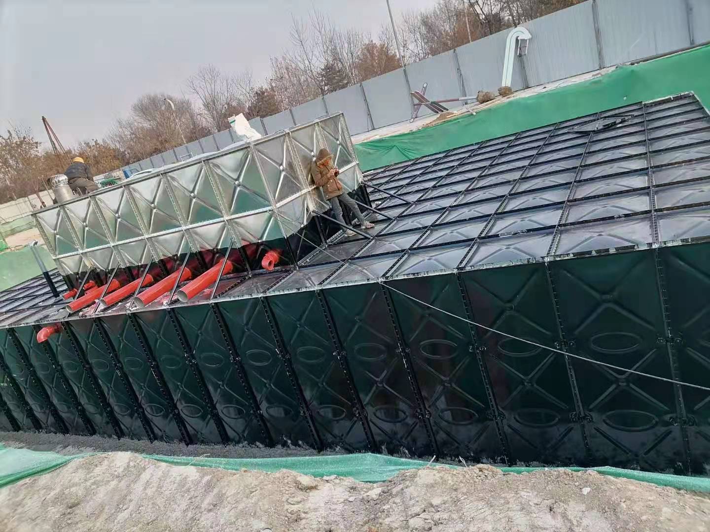 Anhui Chuzhou Buried Fire Water Tank Constant Pressure Water Supply Equipment 600 cubic meters