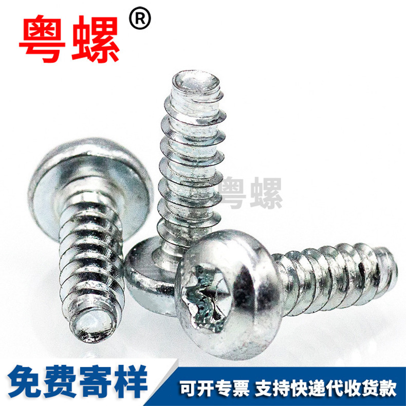 Wholesale pan head internal Torx screw flat tail Self-tapping screw galvanized flower shaped P head round head M2.5 M3 M4 M5