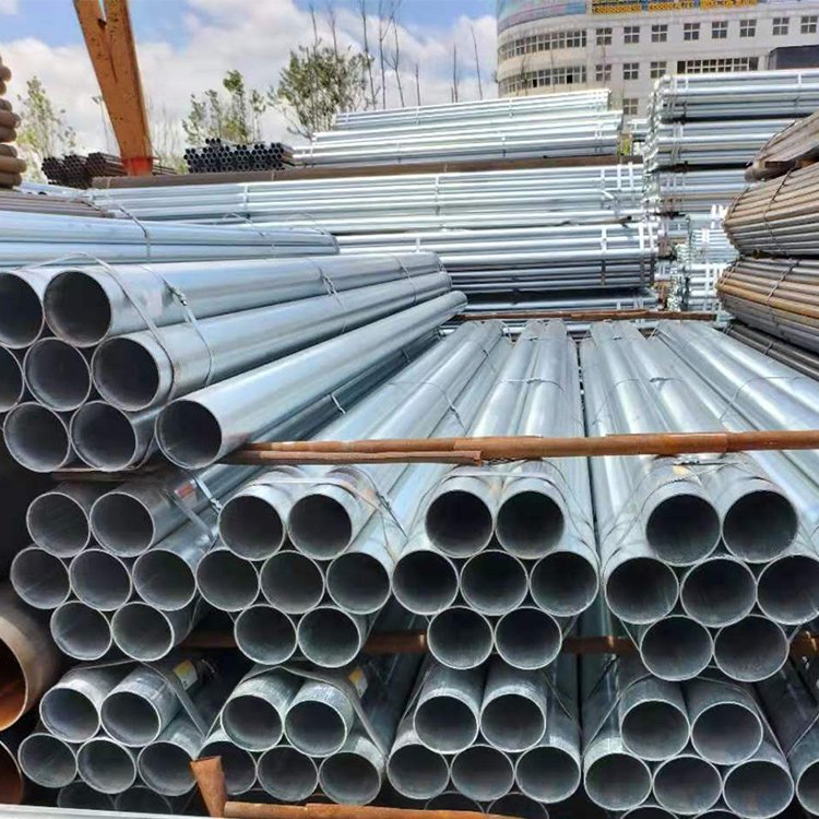 Construction of Steel Corrosion Protection Customized Aging Resistant Greenhouse Special Galvanized Pipe Project