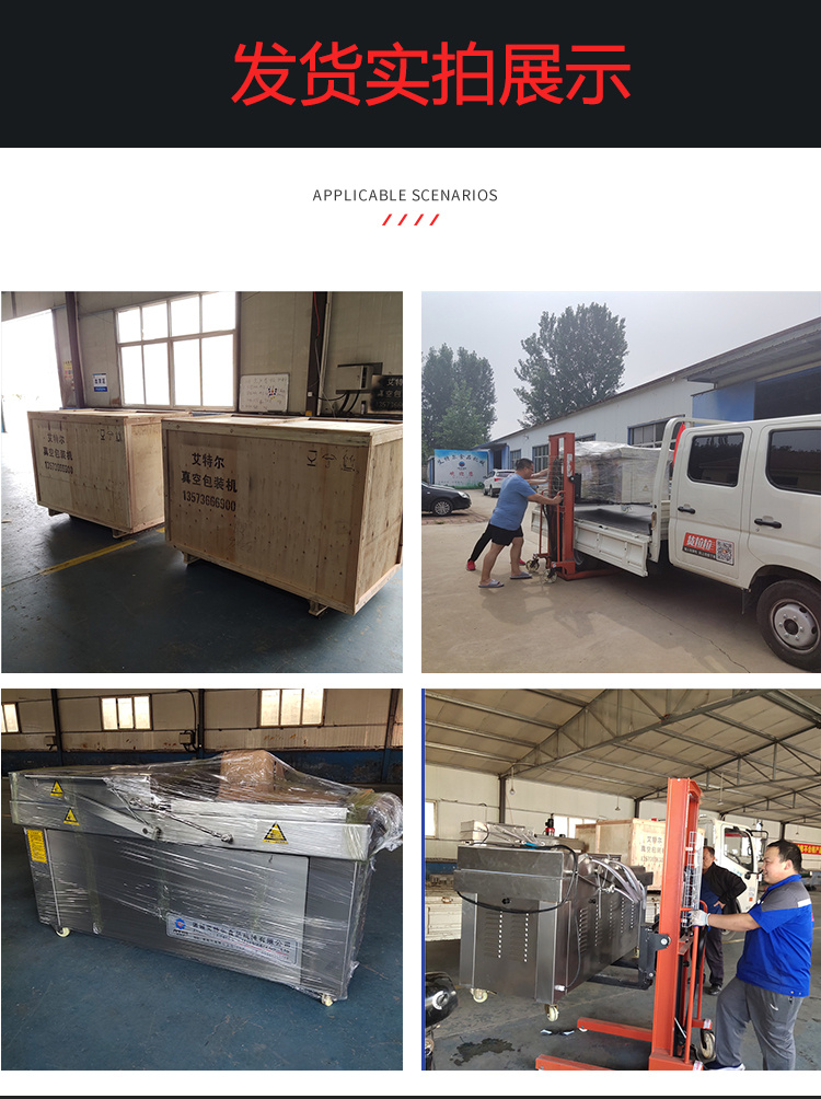 Double chamber Vacuum packing machine Full automatic vacuum sealing machine for agricultural products Various models can be customized