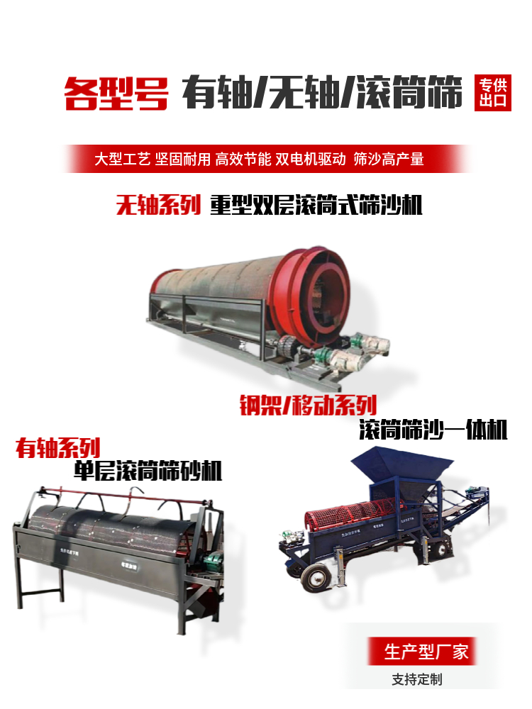 The manufacturer of roller screen equipment for mining in Kunming Mine assembles manganese steel screens with high wear resistance for household waste