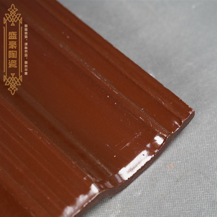 Shenghao Ceramic Glazed Tile Roof Tile has low water absorption and rich colors, supporting customized bending strength