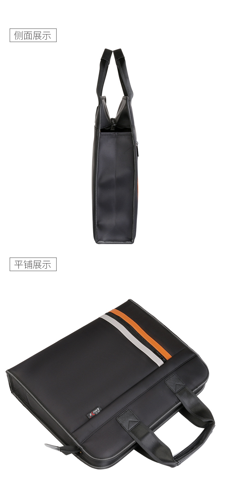 A4 hand-held document bag Business meeting Briefcase Data bag Business briefcase Office waterproof