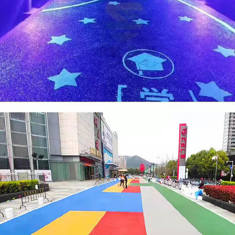 Waterborne ceramic particles color anti slip pavement SP MMA wear-resistant and environmentally friendly Kunjian mineral