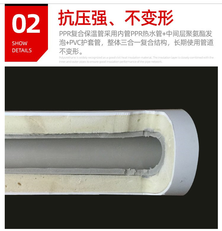 Daxin PE-RT II Heat-resistant Polyethylene Pipe Heating Pipe for Hot Spring Residential Area