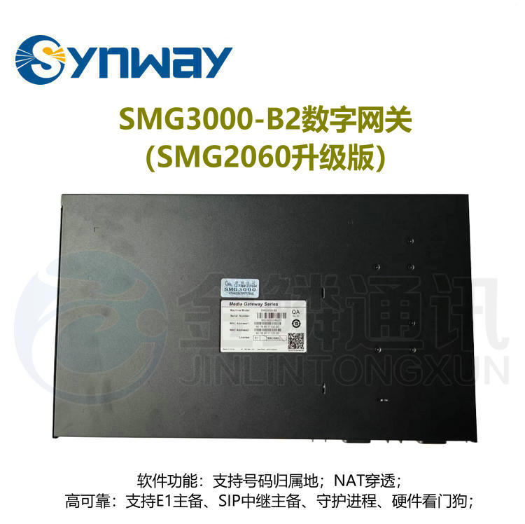 Synway Sanhui SMG3000-B2 60 channel digital gateway 2E1 relay access equipment TG voice gateway