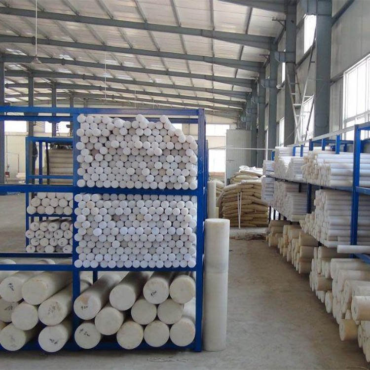 Extruded PA6 nylon rod, PP polypropylene rod, UPE polyethylene POM polyoxymethylene material, customizable in various specifications