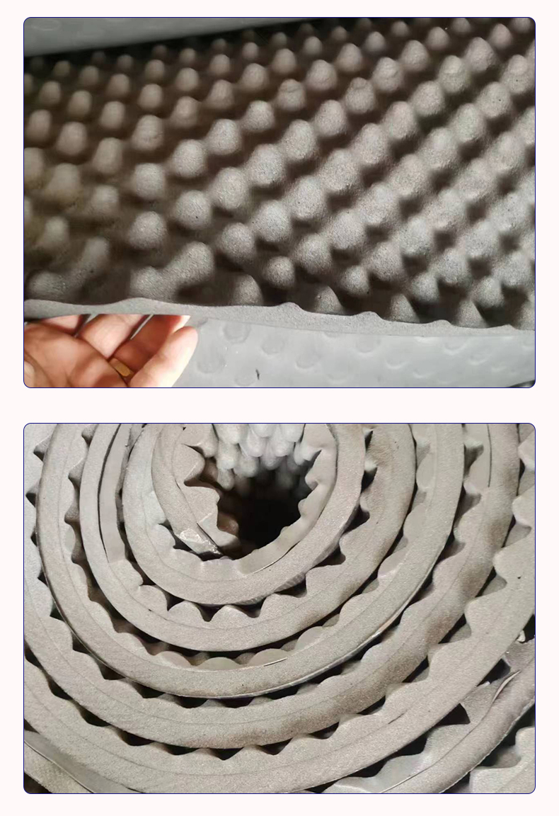 Qingao Thermal Insulation Rubber Plastic Sound Absorption Cotton Egg Cotton High Density Sound Insulation and Loyalty Lowering Honeycomb Cotton