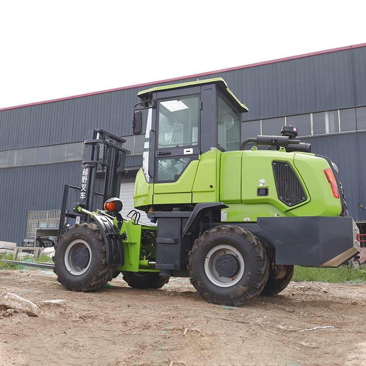 Off road forklift 3t four-wheel drive 5t multi-function 3.5t hydraulic loading and unloading truck seat driving diesel lift Cart