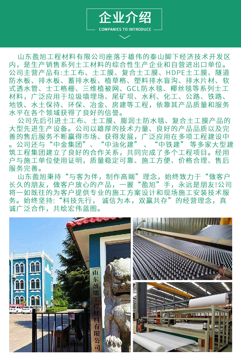 Polyethylene drainage board, three-dimensional concave convex type underground garage drainage, hdpe drainage board for roof greening