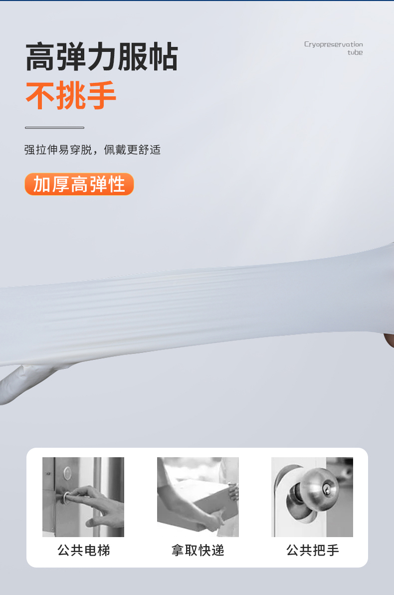 Shi Ruikang Genuine Disposable Latex Inspection Gloves F860 Shidong Powder Free Nitrile Gloves Dental Food Thickening