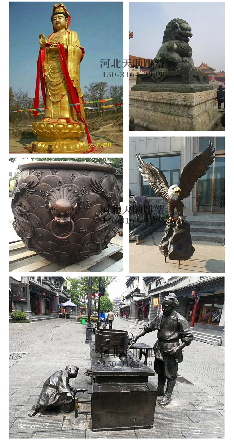 Cast iron cylinder, large copper cylinder, 1.2 meters, customized brass and purple copper cylinder in the Forbidden City, sculpture of Tianshun