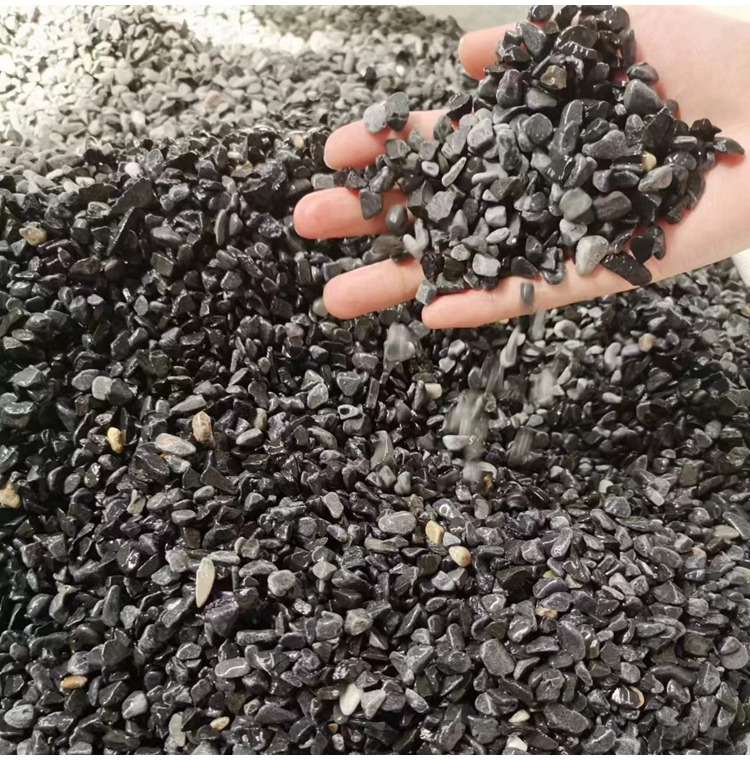 Gravel 1-15mm Landscape Decoration Black Stone Water Wash Stone Model Quanjiang Shihui s003