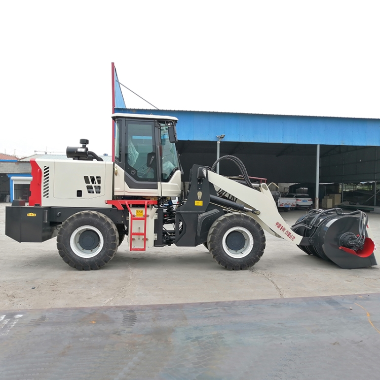 Mixing and loading of self feeding mixing bucket loader, 1.6 square vertical flat mouth mixer truck, loading truck, mixing integrated machine