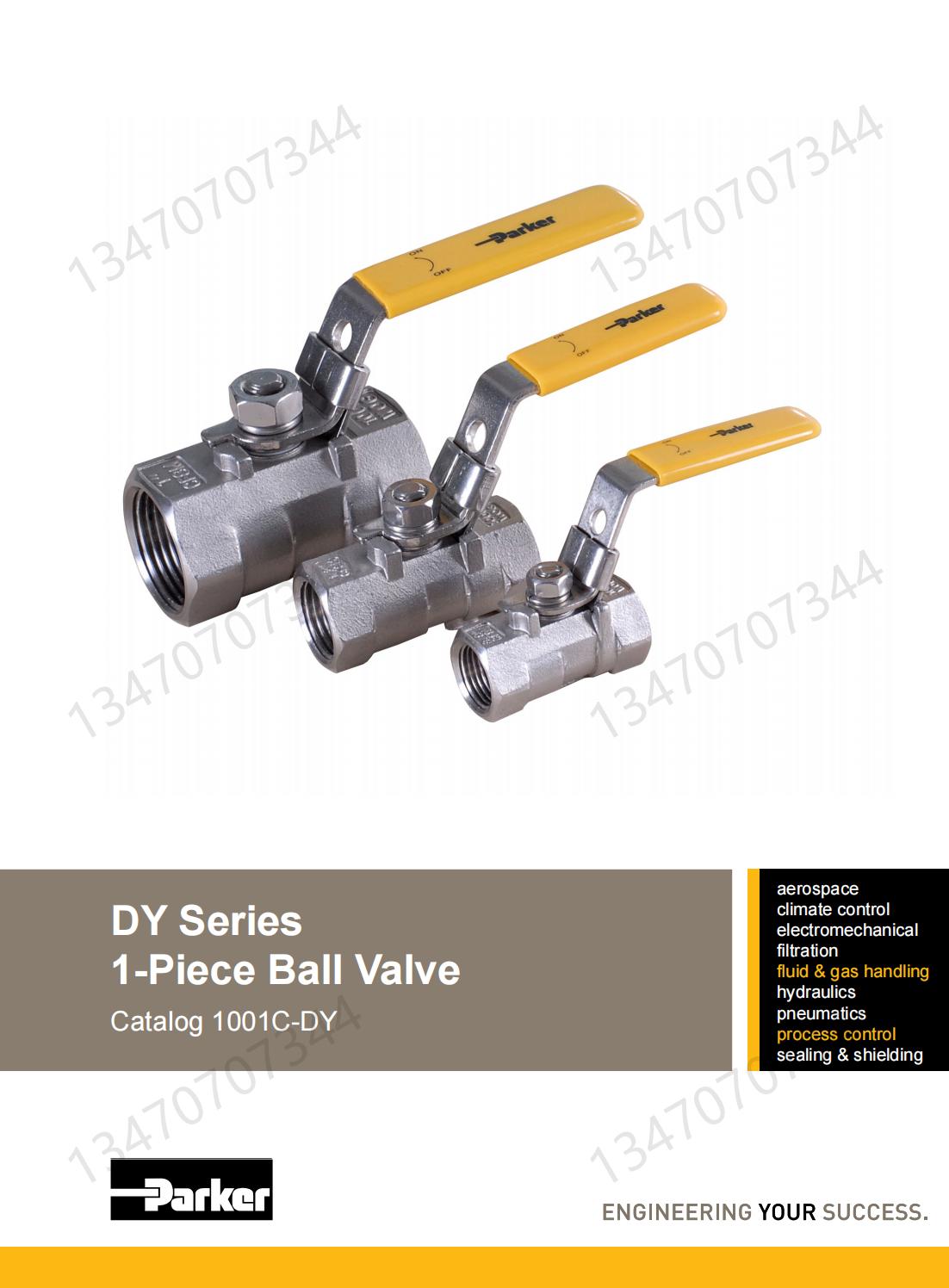 Parker ball valve two-piece dy series 6F-DY6L-T-SS spot DY series