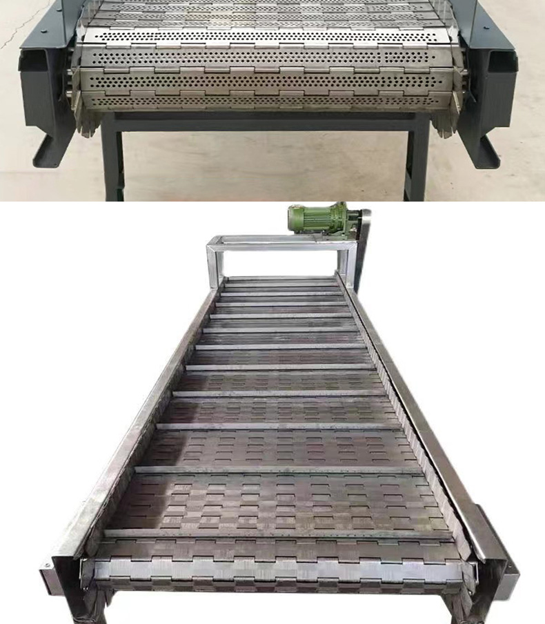 Chain conveyor, high-temperature resistant production line, chain conveyor, stainless steel flat top chain conveyor